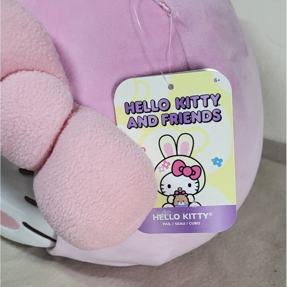 Sanrio Hello Kitty & Friends NWT Pink Plush Easter/Halloween Basket Pail- 15in - Picture 7 of 12